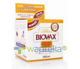 LBIOTICA BIOVAX Maseczka Intensywnie Regenerująca do włosów suchych i zniszczonych 500ml