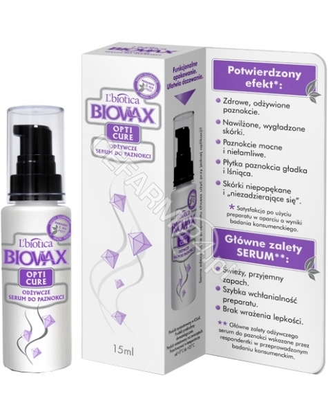 L'BIOTICA Biovax odżywcze serum do paznokci 15 ml (2 OPAKOWANIA W CENIE 1!!!!) (data ważności 31.05.2016)