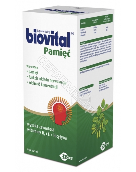 BAYER Biovital pamięć płyn 650 ml