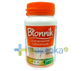 NOMINO HEALTHCARE Błonnik z ananasem + chrom 100 tabletek Nomino