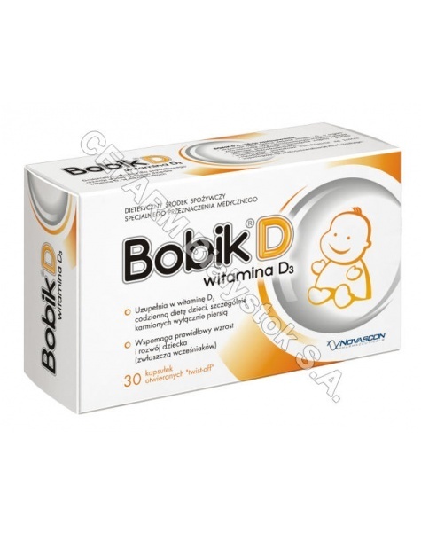 NOVASCON PHA Bobik d (witamina d3) x 30 kaps