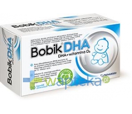 NOVASCON PHARMACEUTICALS SP. Z O.O. Bobik DHA (DHA+Vit.D3) 30 kapsułek twist off