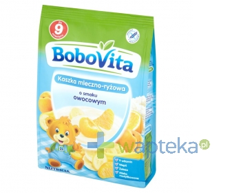 NUTRICIA POLSKA SP. Z O.O. BoboVita Kaszka mleczno-ryżowa o smaku owocowym po 9 miesiącu 230 g