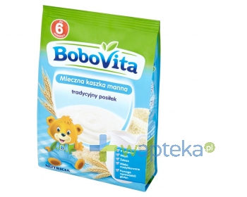 NUTRICIA POLSKA SP. Z O.O. BoboVita Mleczna kaszka manna tradycyjny posiłek po 6 miesiącu 230 g