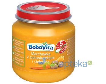 NUTRICIA POLSKA SP. Z O.O. BoboVita Obiadek Marchewka z ziemniaczkami i cielęciną po 5 miesiącu 125 g