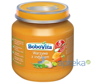 NUTRICIA POLSKA SP. Z O.O. BoboVita Obiadek Warzywa z indykiem po 5 miesiącu 125 g
