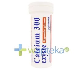 UNIPHAR SP Z O.O. Calcium 300 czyste hypoalergiczne 10 tabletek musujących UNIPHAR