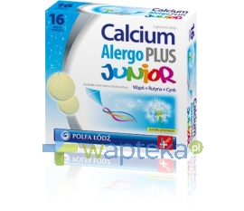 BIO-PROFIL POLSKA SP. Z O.O. Calcium Alergo PLUS JUNIOR 16 tabletek musujących