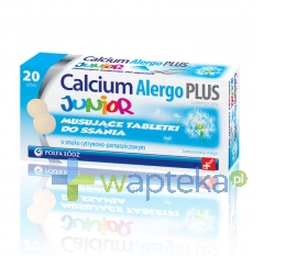 BIO-PROFIL POLSKA SP. Z O.O. Calcium Alergo PLUS JUNIOR 20 tabletek musujących
