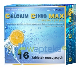 ACTIVEPHARM SPÓŁKA CYWILNA CALCIUM CITRO MAX 16 tabletek musujących