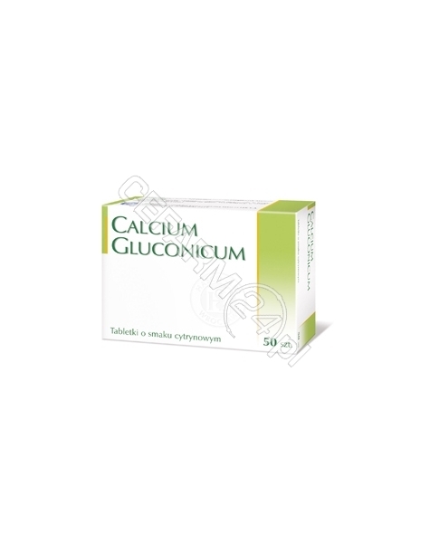 HASCO-LEK Calcium gluconicum x 50 tabl o smaku cytrynowym