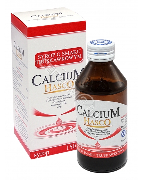 HASCO-LEK Calcium hasco syrop o smaku truskawkowym 150 ml