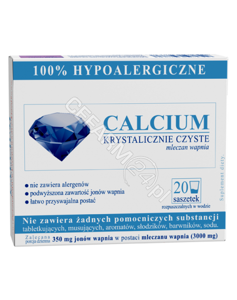 UNIPHAR Calcium krystalicznie czyste x 20 sasz