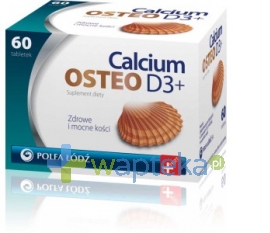 ZAKŁADY FARMACEUTYCZNE POLFA-ŁÓDŹ S.A. Calcium Osteo D3+ 60 tabletek powlekanych