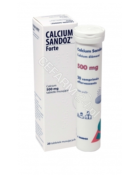 INPHARM/SAND Calcium sandoz forte 500 mg x 20 tabl musujących (import równoległy)