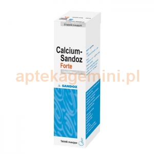 SANDOZ Calcium-Sandoz Forte 500mg, 20 tabletek musujących