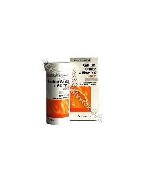 NOVARTIS Calcium sandoz+vit.c orange 1g x 10 tabl