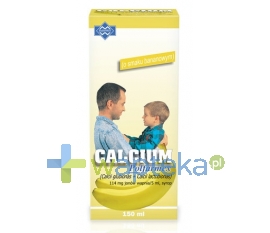 POLFARMEX S.A. Calcium Syrop o smaku bananowym 150ml POLFARMEX