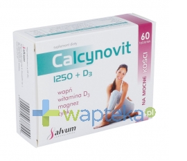 SALVUM Calcynovit 1250+D3 tabletki powlekane 60 sztuk