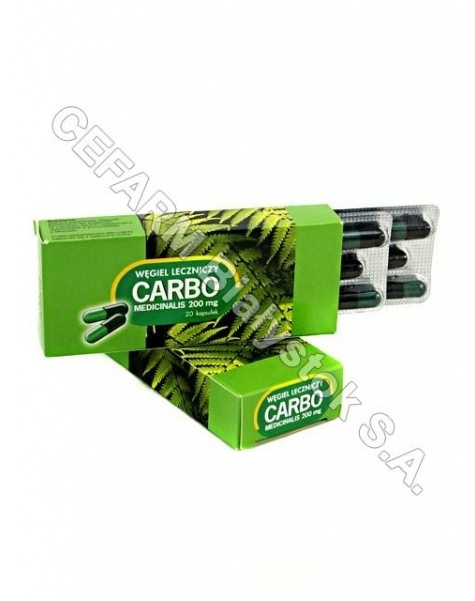 ICN POLFA RZ Carbo medicinalis 200 mg x 20 kaps