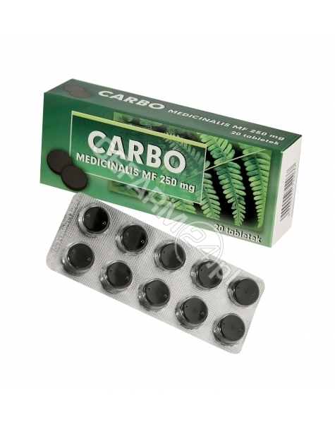 ARROW POLAND Carbo medicinalis mf 250 mg x 20 tabl