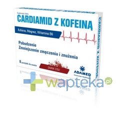 ADAMED CONSUMER HEALTHCARE S.A. Cardiamid Z Kofeiną Smak Coli 8 Pastylek do ssania