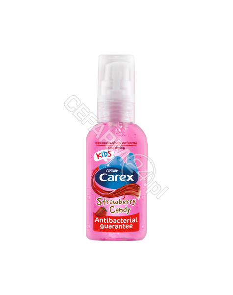 CUSSONS Carex żel antybakteryjny do higieny rąk dla dzieci truskawka 50 ml