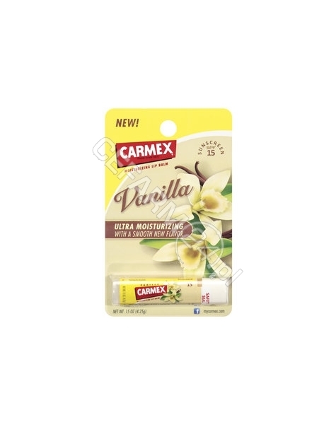 CARMA Carmex balsam do ust w sztyfcie wanilia 4,25 g - dostępne ostatnie sztuki