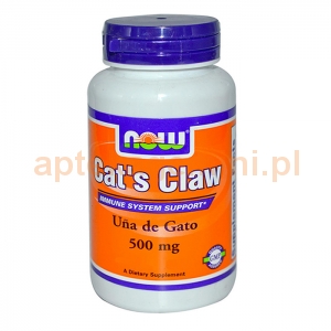 NOW FOODS Cat's Claw - koci pazur 500mg, 250 kapsułek