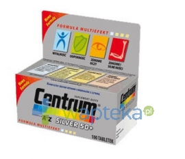 PFIZER TRADING POLSKA SP. Z O.O. Centrum kompletne A-Z Silver 50+ Multiefekt 100 tabletek