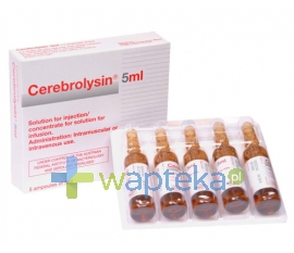 EBEWE PHARMA GES.M.B.H. NFG. KG Cerebrolysin 5 ml roztwór do wstrzykiwań 5 ampułek