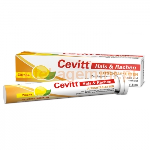 ALPEN PHARMA Cevitt Gardło, cytryna, 20 tabletek do ssania