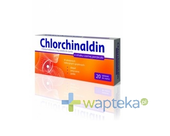 ICN POLFA RZESZÓW S.A. Chlorchinaldin czarna porzeczka 20 tabletek do ssania Krótka data ważności 31-12-2015