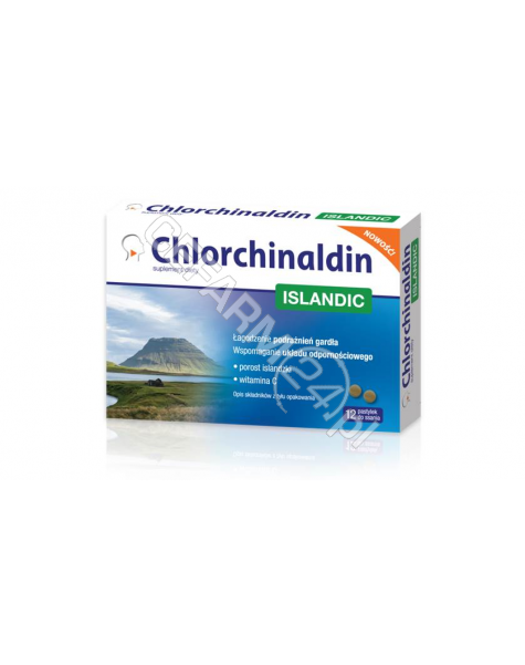 VALEANT Chlorchinaldin Islandic x 12 pastylek do ssania