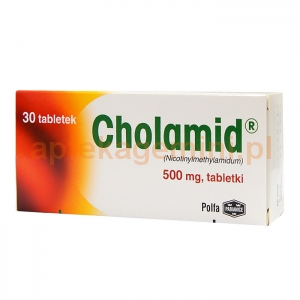 POLFA PABIANICE Cholamid 500mg, 30 tabletek