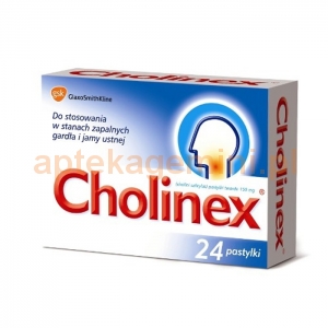 GLAXOSMITHKLINE Cholinex 150mg, 24 pastylek do ssania