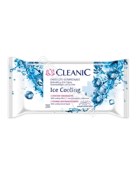 HARPER HYGIE Chusteczki odświeżające cleanic ice cooling x 15 szt