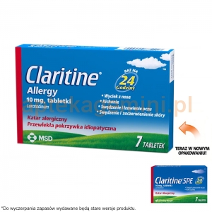 SCHERING-PLOUGH Claritine Allergy (SPE), 10 mg, 7 tabletek