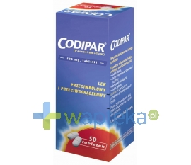 GLAXOSMITHKLINE PHARMACEUTICALS S.A. Codipar 500 Mg 50 tabletek