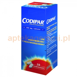 ANGELINI Codipar 500mg, 50 tabletek