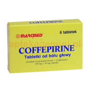 MARCMED Coffepirine tabletki od bólu głowy, 6 tabletek