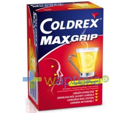 GLAXOSMITHKLINE CONSUMER HEALTHCARE SP. Z O.O. Coldrex MaxGrip o smaku cytrynowym 10 saszetek