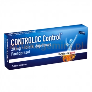TAKEDA Controloc Control 20mg, 7 tabletek