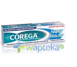 GLAXOSMITHKLINE PHARMACEUTICALS S.A. Corega super mocny Krem do protez bez cynku 40 ml