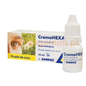 SANDOZ Cromohexal, krople do oczu 0,02 g/1ml, 10ml