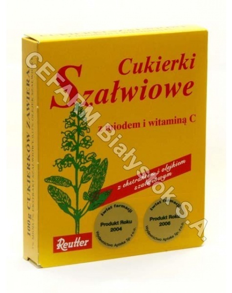 REUTTER Cukierki szałwiowe z miodem i vit.c 50 g