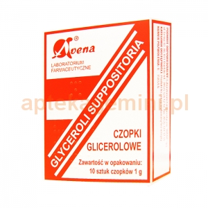 AVENA Czopki glicerolowe Avena, 1g, 10sztuk