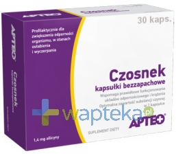 SYNOPTIS PHARMA SP. Z O.O. Czosnek APTEO 30 kapsułe