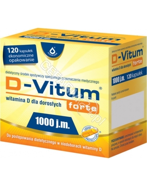 OLEOFARM D-vitum forte 1000 j.m. witamina d dla dorosłych x 120 kaps