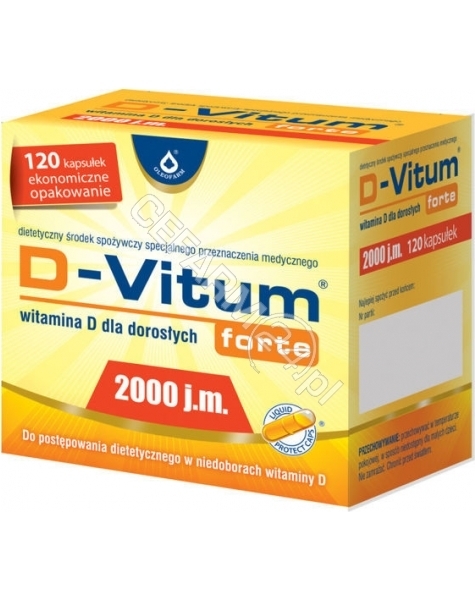 OLEOFARM D-vitum forte 2000 j.m. witamina d dla dorosłych x 120 kaps